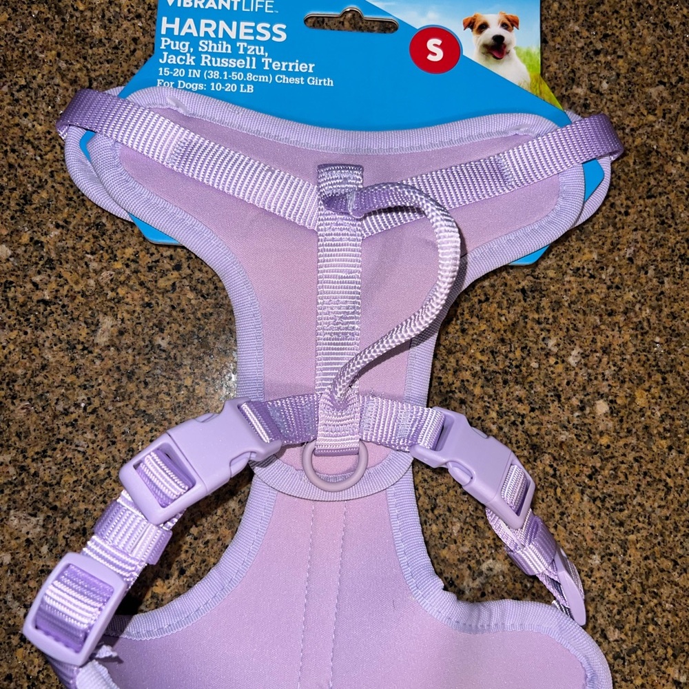 Vibrant Lavender Soft Padded Dog Harness